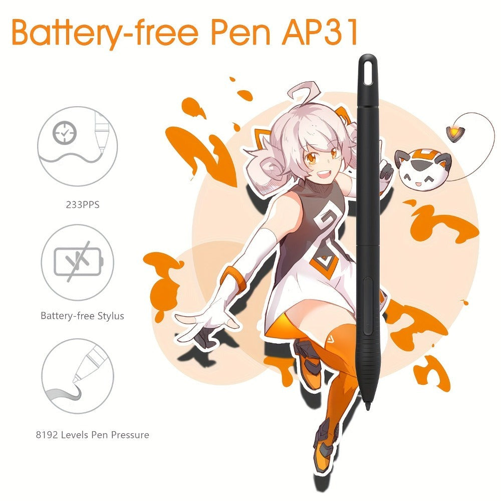 GAOMON M10K Tableta Gráfica Profesional Grande Compatible con Mac y PC, Mesa de Dibujo Grande con Lápiz Óptico sin Batería, 8192 Niveles, 10 Teclas de Acceso Rápido, - Adecuada para Arte Digital, Edición de Fotos, Diseño, para Uso de Oficina