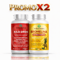 [PROMOCIÓN 2 unidades] 2 Integradores KILODREN + BROMELINA para Mujer y Hombre para tu Forma Perfecta Diaria - Extractos Naturales