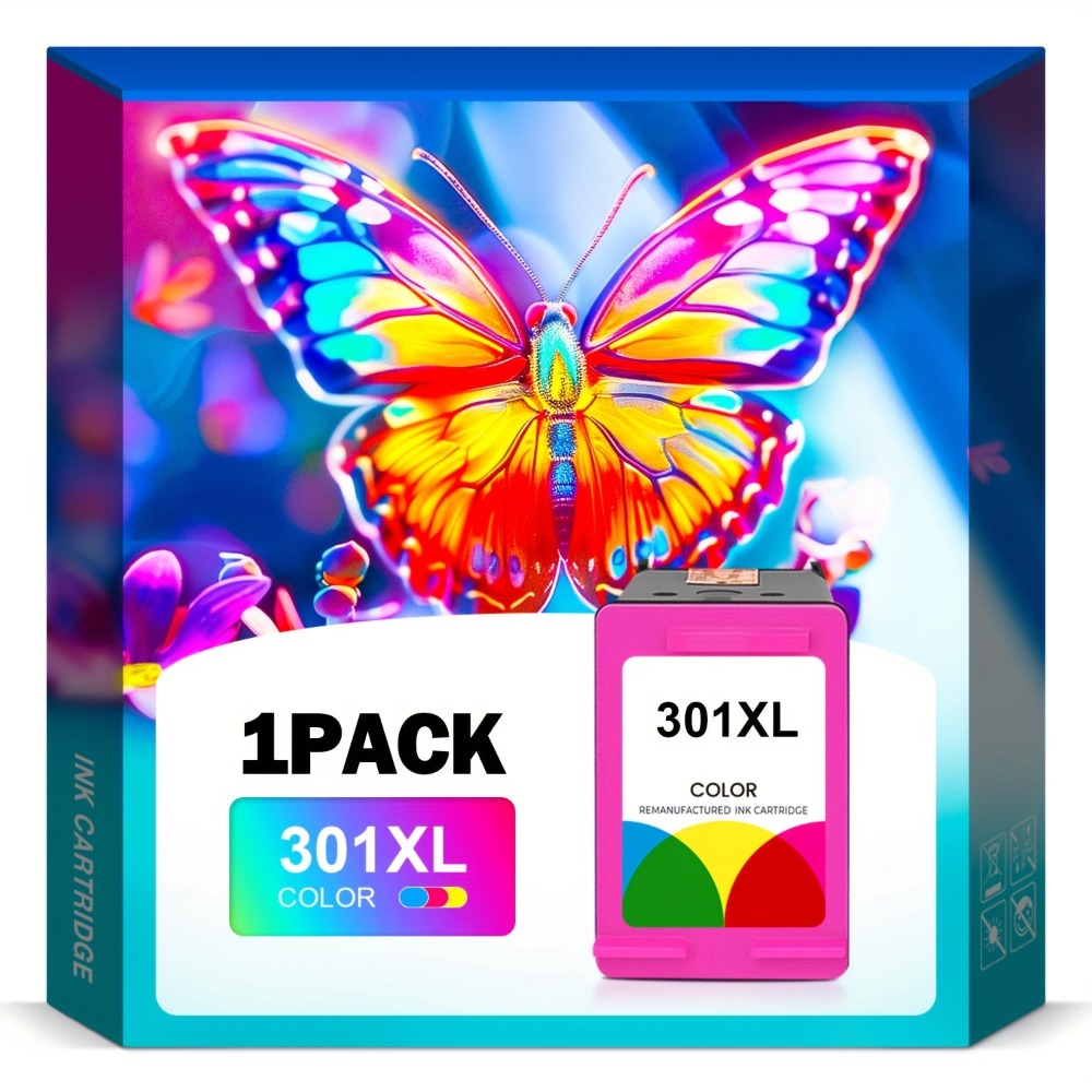 Cartuchos de Tinta Compatibles 301XL y Color, Reemplazo para Tinta 301 301XL para HP Deskjet 1110 1111 1112 Envy 4510 4511 4512 Officejet 3830 3831 3832 4650 4652 4654 Impresora
