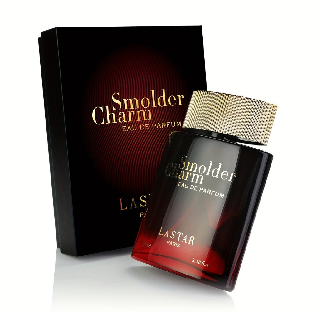 LASTAR Colonia para Hombres Ámbar y Especiado, Eau De Parfum Intenso con Acorde de Toffee y Madera de Ámbar, Mezcla de Cardamomo Vibrante con Acorde de Toffee, Infundido con Madera de Ámbar, Fragancia Sofisticada y Potente de Larga Duración. 100ml, Regalo