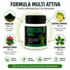 Spirulina Turbo – Suplemento Dietético a Base de Espirulina – 60 Tabletas Veganas de 500 mg – Apoyo para la Rutina Diaria y el Bienestar