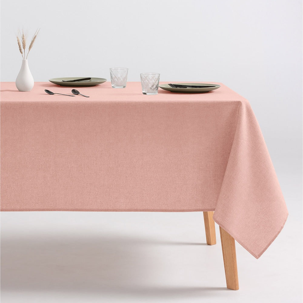 Mantel liso antimanchas impermeable suave y resistente, uso diario mesa salón o exterior cuadrada, rectangular, redonda, estilo mediterráneo para el hogar y exterior