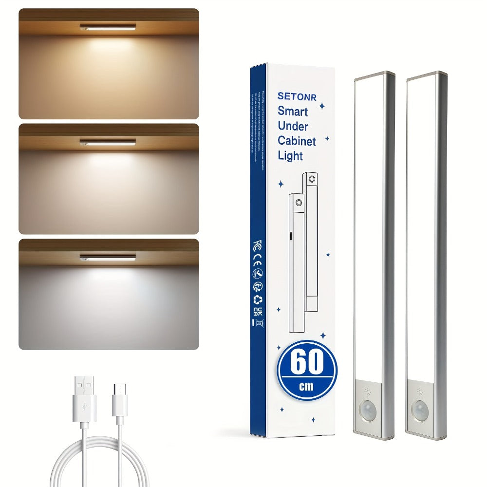 Luz LED recargable con sensor inalámbrico | Armario cocina escalera y dormitorio