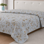 Colcha Bouti Microfibra Reversible Estampada – Colcha Verano y Entretiempo Ligera y Transpirable, Acolchado Pinsónico para Todas las Estaciones, Sin Fundas de Almohada