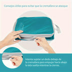 Juego de 5 bolsas de almacenamiento de viaje para protección de ropa - 2 pequeñas, 1 mediana y 2 grandes.