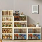 Locker infantil extragrande de 45 cm con puertas con ruedas - Taquilla plegable para dormitorio y guardería para guardar desorden, documentos, juguetes, bocadillos y cajones de plástico para almacenamiento, locker infantil multicapa