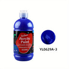 Pintura acrílica prémium de 14 colores en botellas de 500 ml, consistencia espesa y cobertura opaca para trabajo de estudio, bocetos al aire libre, pintura sobre lienzo, murales de pared y manualidades (artistas, estudiantes, aficionados)