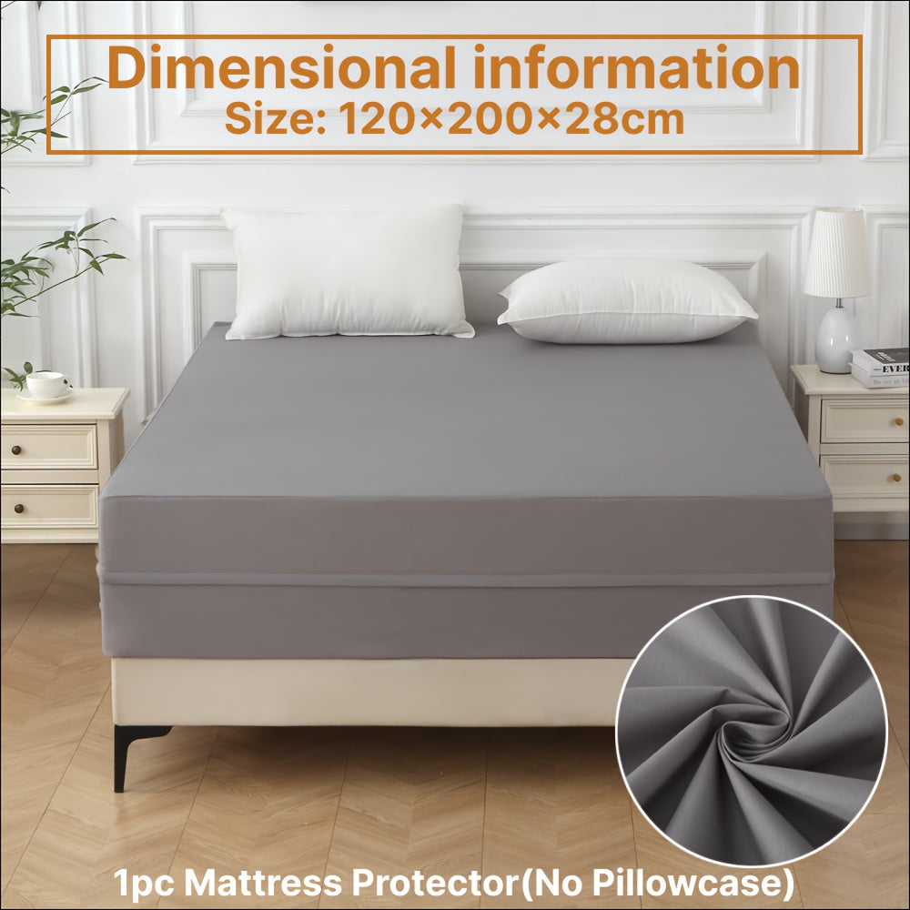 1pc Protector de Colchón Impermeable de 6 Lados, Funda de Colchón Cómoda y Antipolvo, con Cierre de Cremallera y Cubierta Suave, Adecuado para Dormitorios, Habitaciones de Invitados, Hoteles y Residencias Estudiantiles (Excluyendo Fundas de Almohada)