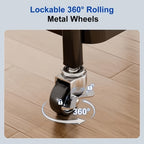 Carrito de rodillos multifuncional de tres niveles, estante de almacenamiento multifuncional de metal, estante para snacks, con rodillos portátiles, adecuado para cocina, hogar u oficina, carrito de rodillos para almacenamiento y organización de oficina,