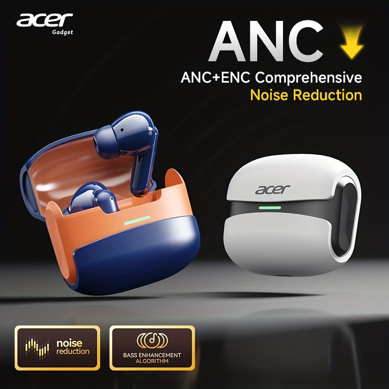 Auriculares Bluetooth | [Acer] Nuevo Modelo 2025 Regreso a Clases Auriculares Inalámbricos TWS Bajos Profundos Estéreo y Cancelación de Ruido