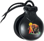 Castañuela española souvenir, color negro con dibujos típicos españoles.