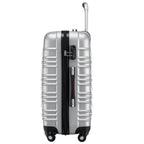 Conjunto PROVITERA de 4 Maletas Rígidas de ABS, Maleta Rígida S-M-L-XL con Asa Telescópica de Gel y 4 Ruedas de Rodadura Fácil, Trolley Ligero y Resistente al Viaje, Equipaje de Mano con Cerradura de Código, Mangos de Gel Ergonómicos, Ruedas Giratorias de