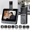1pc Timbre Inalámbrico con Cámara Sin WiFi, Video Intercomunicador Inalámbrico con Pantalla IPS de 10.92cm, Lente Gran Angular, Audio Bidireccional, Visión Nocturna, Para Seguridad en el Hogar