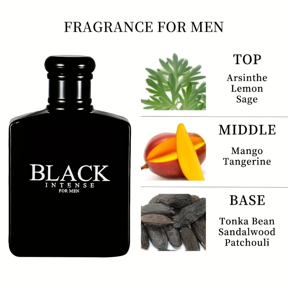 Un juego de tres colonias para hombre (botellas roja/negra/azul, se pueden vender por separado), con capas ricas de fragancia, que muestran el encanto individual y un temperamento maduro y misterioso
