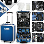 TRESKO® Juego de Herramientas Completo de 1400 piezas | Gabinete de Herramientas Lleno | Caja de Herramientas XXL | Bolsa de Herramientas con Herramientas | Carro de Herramientas | Acero al Cromo-Vanadio