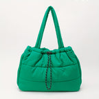Bolso tote acolchado imprescindible 2026 - Bolso de hombro cruzado acolchado | Bolso de mano de gran capacidad inspirado en abrigo para mujer (Organizador multibolsillos)