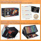 180 Colores de Rotulador Acrílico, Pincel Acrílico, Ideal para Piedra, Cerámica, Madera, Lienzo, Plástico, Vidrio, Caligrafía, Tarjetas y Manualidades DIY