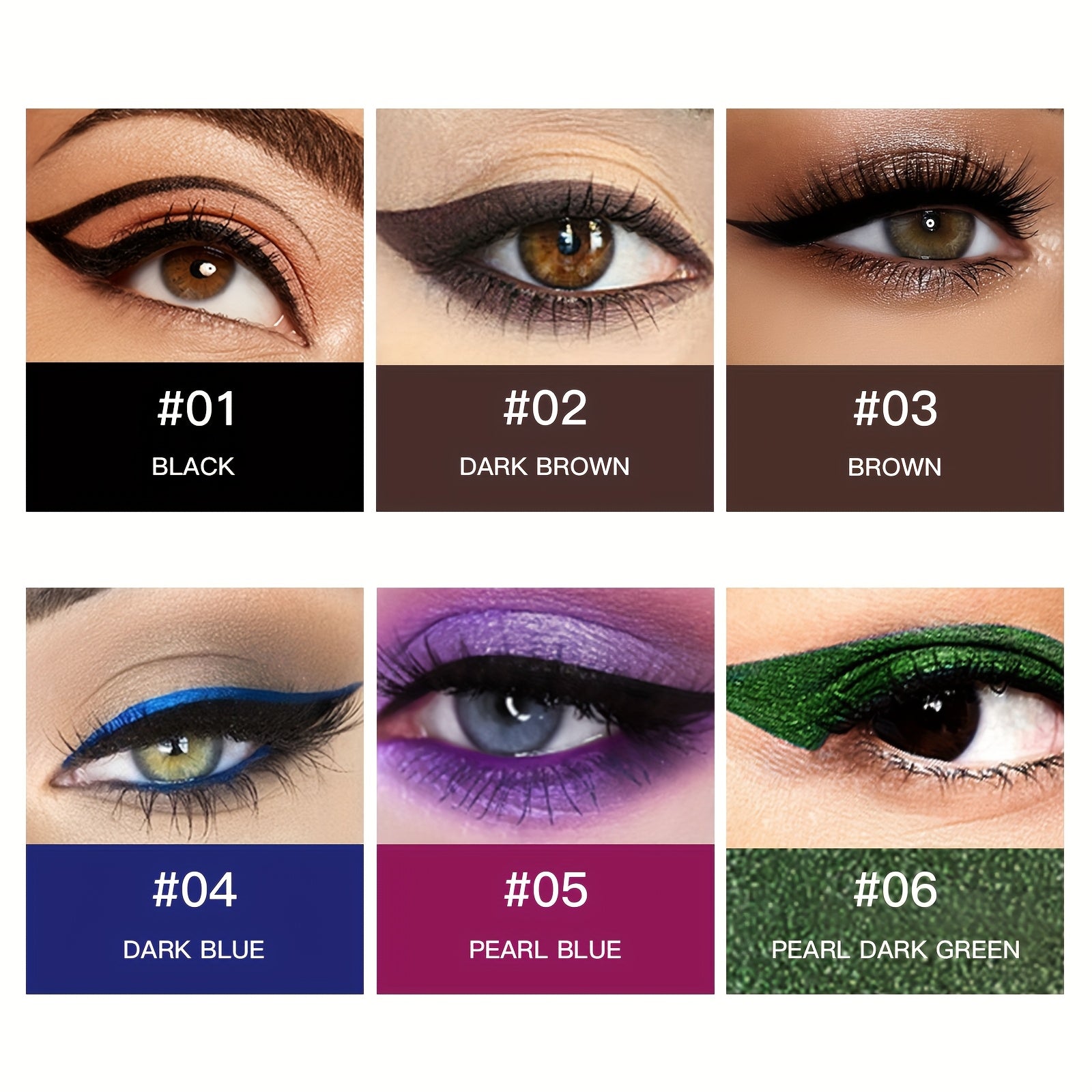 Juego de 14 delineadores de ojos en formato bolígrafo con sacapuntas, lápices delineadores de colores, colores diversos, fáciles de aplicar, bolígrafos de gel delineador esenciales para maquillaje de escenario, de larga duración, impermeables, que no se d