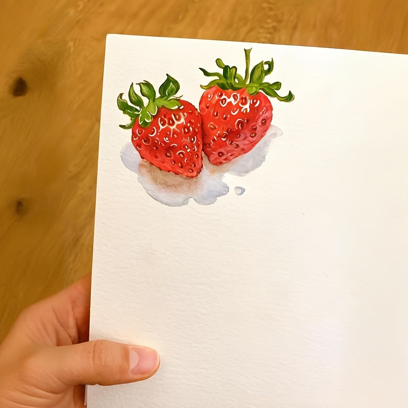 Papel de acuarela de 300 g, pulpa de textura medianamente rugosa, varios tamaños, teñido de halo uniforme, desarrollo de color completo, creación de pinturas de nivel de colección, especial para estudiantes de arte