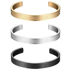 Pulsera de Puño Islámica con Versículo Ayatul Kursi - Caligrafía Árabe, Joyería Musulmana para Hombres y Mujeres, Pulsera de Acero Inoxidable con Versículo del Corán, Regalos para Ramadán y Eid, Accesorio Religioso Unisex para Uso Diario y Regalos Todo el