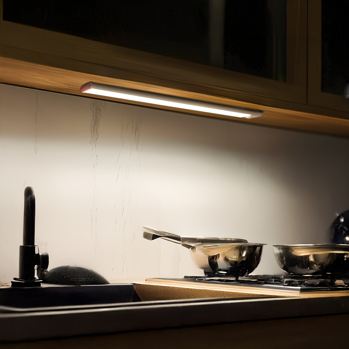 Luz LED recargable con sensor 2 piezas inalámbrico | Armario cocina escalera y dormitorio
