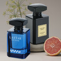 Set de Dos Botellas de Colonia para Hombre, 110ml en Total, Cedro y Almizcle, Perfume Amaderado para Hombre, Spray de Fragancia de Larga Duración, Adecuado para Uso Diario y Ocasiones Importantes, Regalo Ideal para Hombres en Vacaciones, Exquisita Caja de