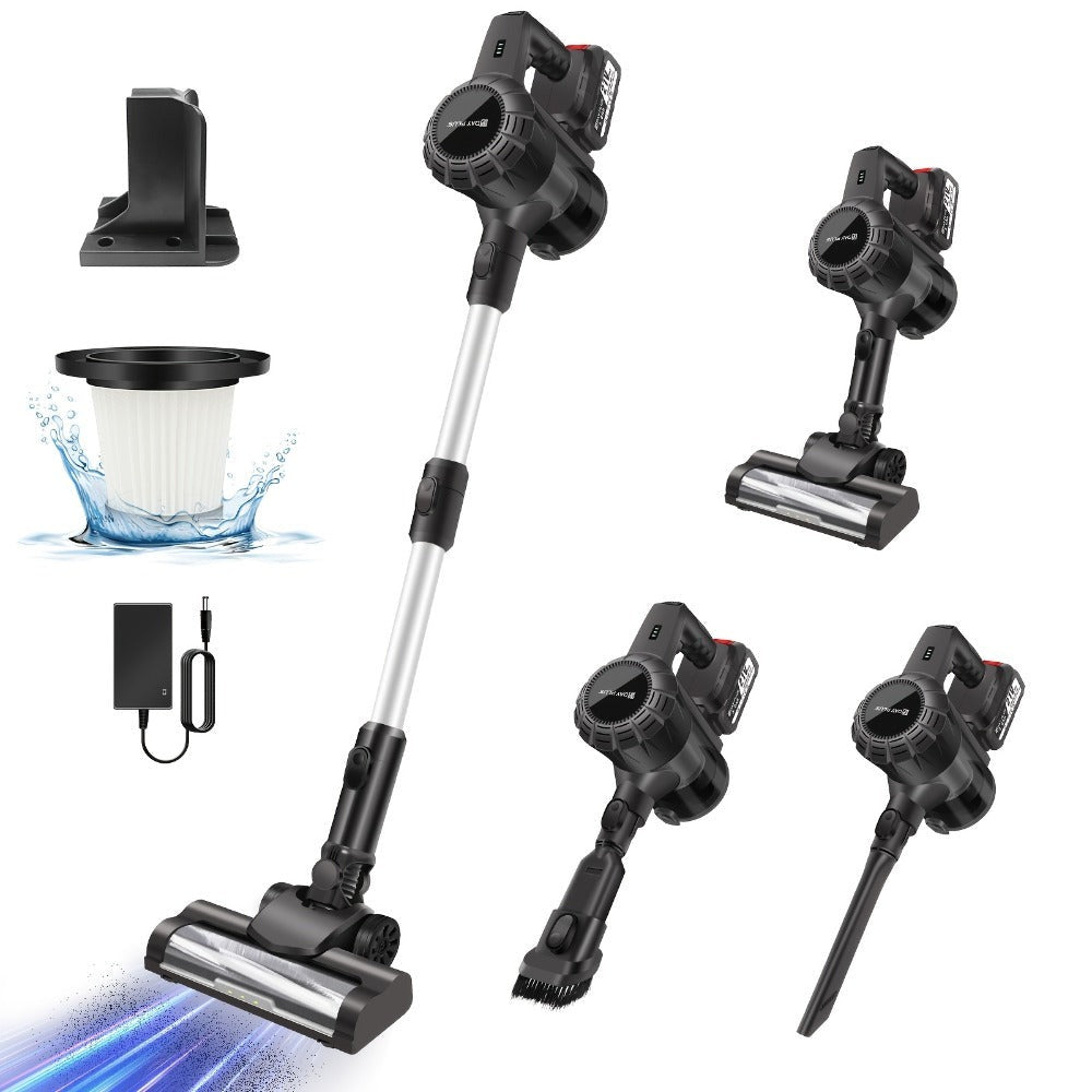 Aspiradora de Mano Inalámbrica 45KPa con Base Autónoma, Limpieza Multisuperficie 6 en 1, Autonomía de 20/60 Min, Ligera 2.72KG,  180° y LED//Aspirador de Pelo, Batería Extraíble - Para Hogar, Pelo de Mascotas, Suelos Duros