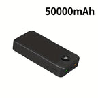 Batería externa | Batería Externa de Gran Capacidad de 50000mAh, Carga Súper Rápida, Interfaz USB/Tipo-C, Entrada/Salida, Pantalla LED de