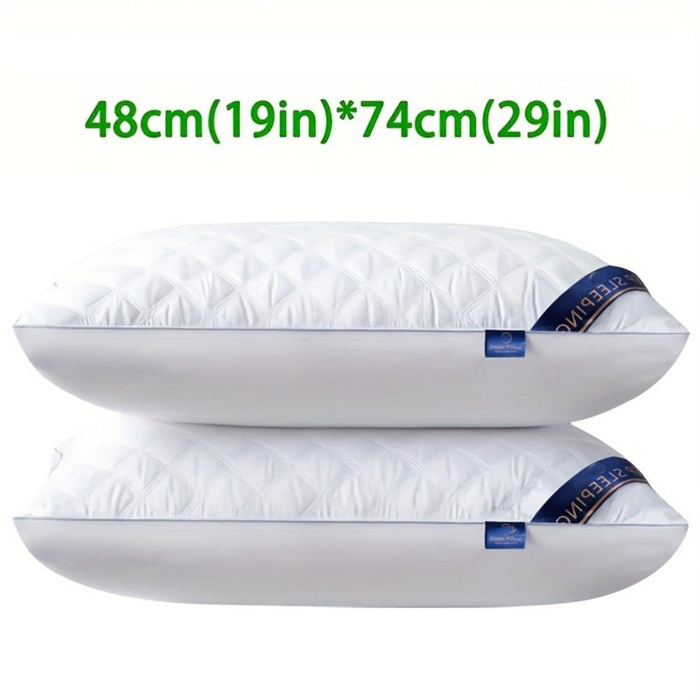 2/4 almohadas para dormir, 2/4 piezas de 48X74Cm, diseño moderno, lujo para todas las estaciones, calidad de hotel de 5 estrellas, edredón acolchado para un sueño profundo, soporte para el cuello, alta densidad, no se hunde, apto para todas las estaciones