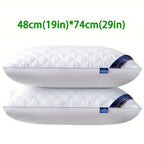 2/4 almohadas para dormir, 2/4 piezas de 48X74Cm, diseño moderno, lujo para todas las estaciones, calidad de hotel de 5 estrellas, edredón acolchado para un sueño profundo, soporte para el cuello, alta densidad, no se hunde, apto para todas las estaciones