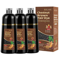 Set de Navidad Imprescindible: 3 Champú Tintorero, 3 en 1, Apto para Hombres y Mujeres, Tinte Instantáneo, 100% Cobertura de Canas, Resultados en Minutos, Para Ambos Sexos, Ingredientes Naturales, Fórmula Sin Amoniaco, Larga Duración 30 Días