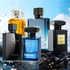 [Perfume de una Semana] Caja de Regalo de Perfume para Hombre, 1 Botella, 55ML/50ML, Fragancia de Sándalo y Almizcle, Cubre el Olor Corporal, Contrataca Diferentes Sentidos del Olor Durante una Semana, Siente un Encanto Romántico Sorpresa, Navidad Hallowe