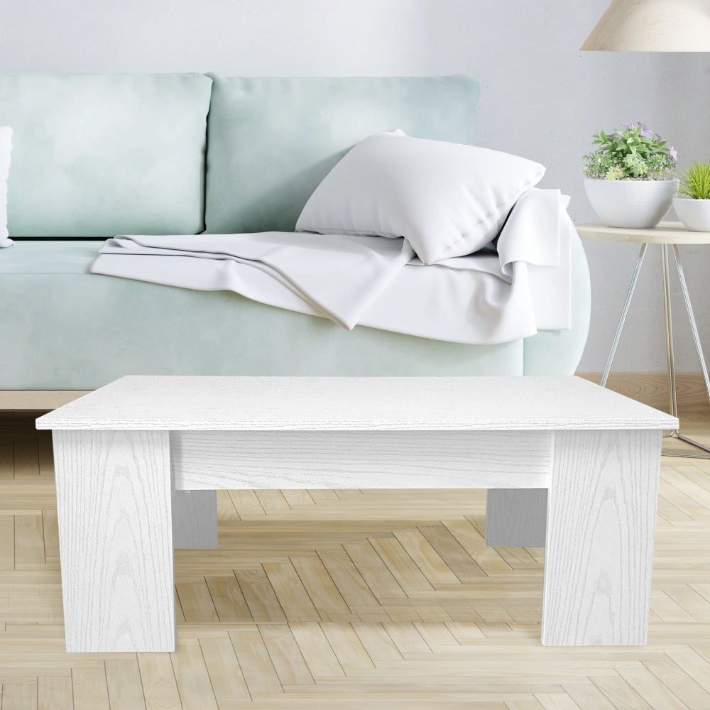 Mesa de Centro Elevable Nyana Home Mesa Multifuncional con Almacenaje Oculto Estructura Robusta y Estable Desplegable con Doble Altura