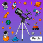 Telescopio astronómico con trípode | Luna, estrellas y observación familiar