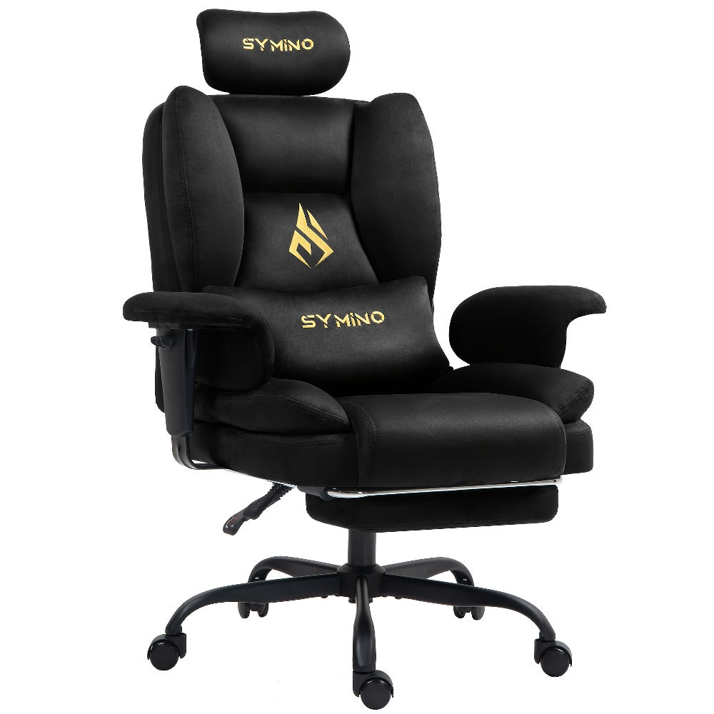Sillón Sofá para Juegos, Silla de Gamer, Sillón Sofá Ergonómico con Piel Sintética de Pelo Largo