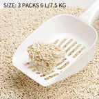 La arena para gatos se aglomera en segundos Arena para gatos vegetal Arena para gatos desodorizada, sin polvo y sin mezcla Suministros para mascotas fáciles de almacenar - 1 bolsa Varios sabores