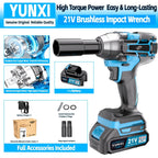 Llaves de impacto inalámbricas, Llaves de impacto de alto torque, Juegos de llaves inalámbricas, Equipadas con baterías, Baterías recargables. Brocas inalámbricas, Destornilladores compatibles con automóviles, Mecánicos de reparación de motocicletas, Entu