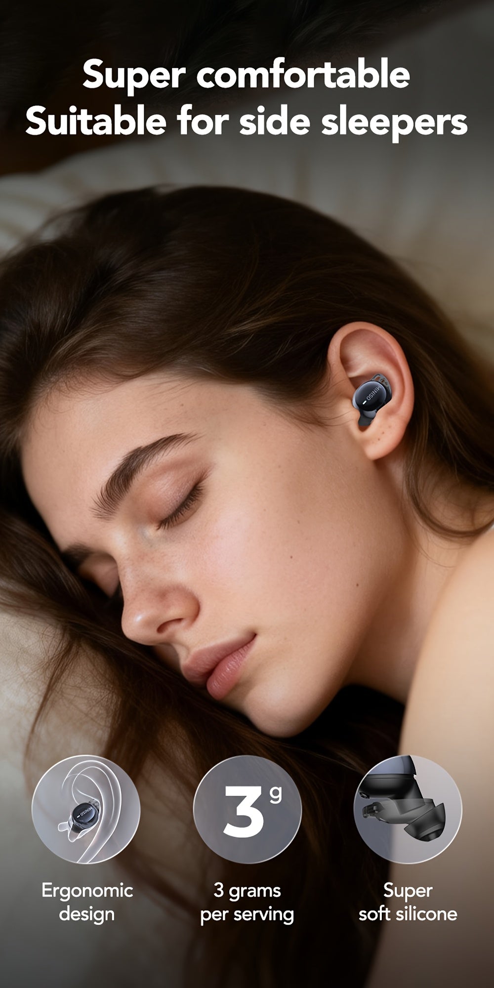 Auriculares Bluetooth | MINISO Auriculares con Traducción AI | Inalámbricos 6.0, Carga Rápida Tipo-C, 60 Horas de Reproducción, Conexión Estable
