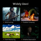 Binoculares de visión nocturna 4K HD, gafas de visión nocturna con pantalla de 3 pulgadas y linterna, adecuadas para la caza al aire libre en la oscuridad, seguridad para acampar, observación de la vida silvestre, zoom digital 10X, batería incorporada de