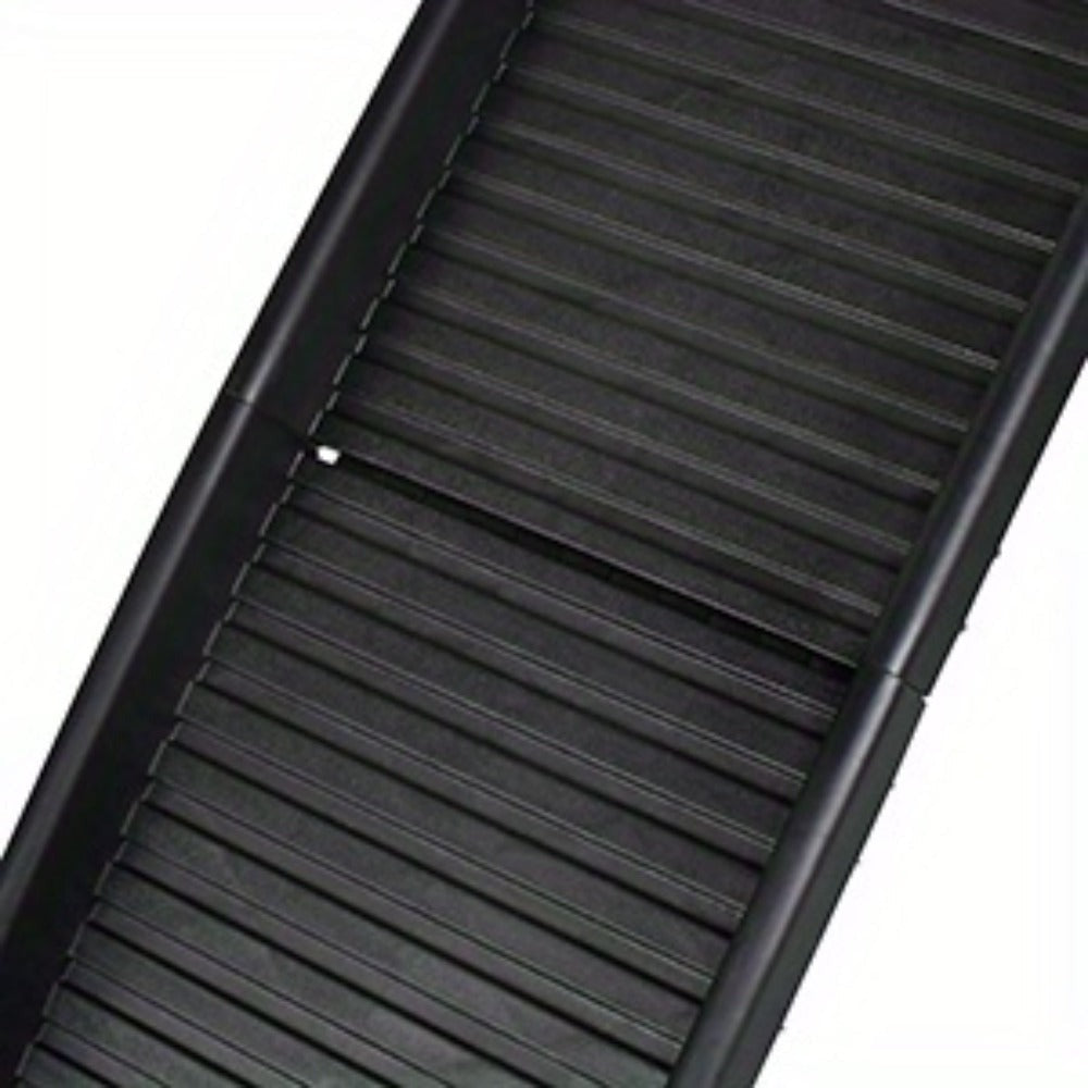 Rampa para perros plegable de plástico, escaleras para mascotas, rampa de acceso antideslizante con topes de goma hasta 90 kg, 156 x 40 cm, negra