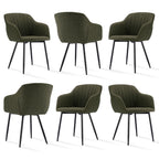 Sillas de comedor elegantes con reposabrazos y soporte lumbar para sala de estar, cocina y dormitorio, que ofrecen un alto confort - Disponibles en juegos de 2, 4 o 6