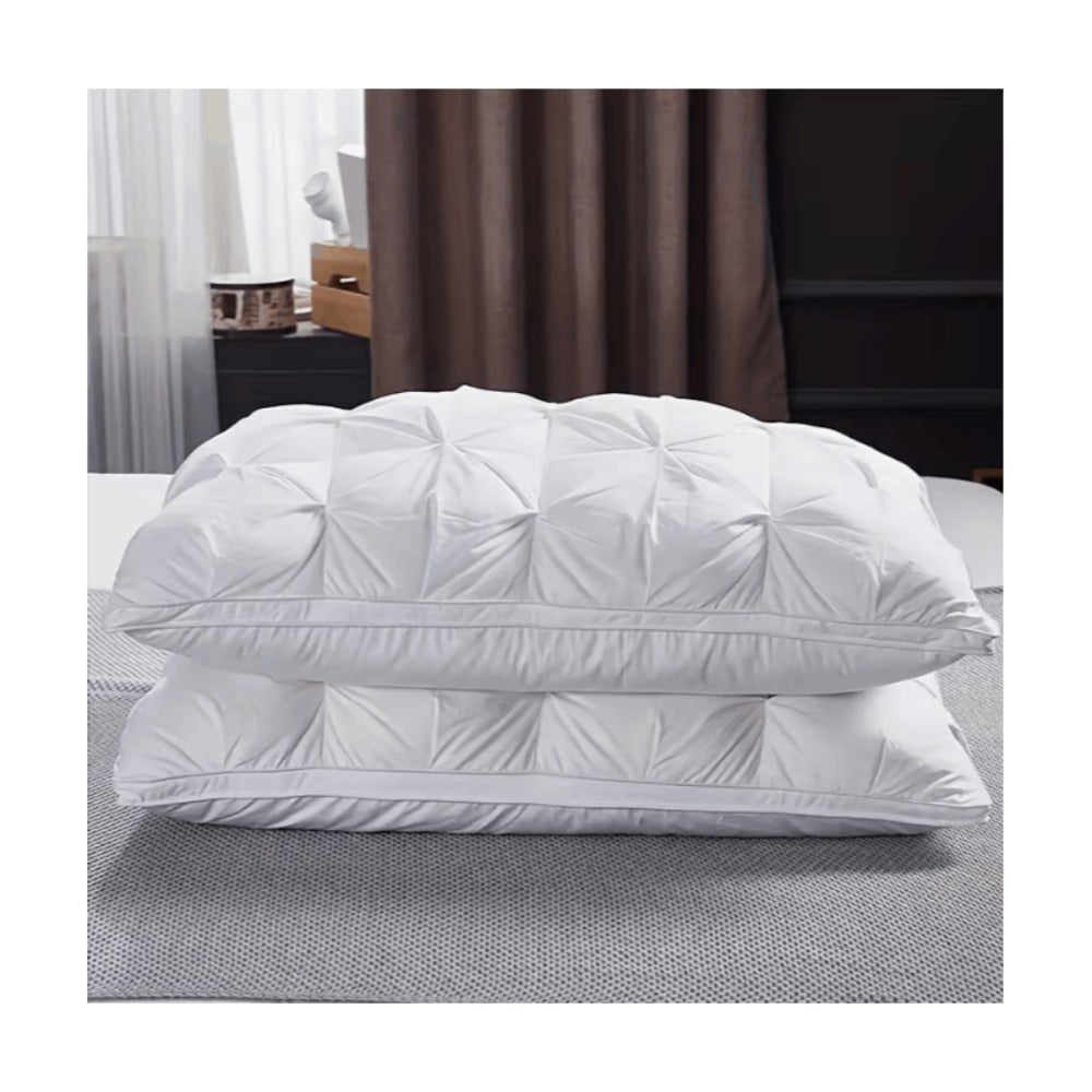 1/2 Piezas de Almohadas de Soporte para el Cuello para un Sueño Relajante, Suaves y Cómodas,Almohada Alta 900g Núcleo de Almohada para Dormir, Absorbe la Humedad y es Transpirable, Adecuadas para Dormitorio, Sala de Estar, Decoración del Hogar