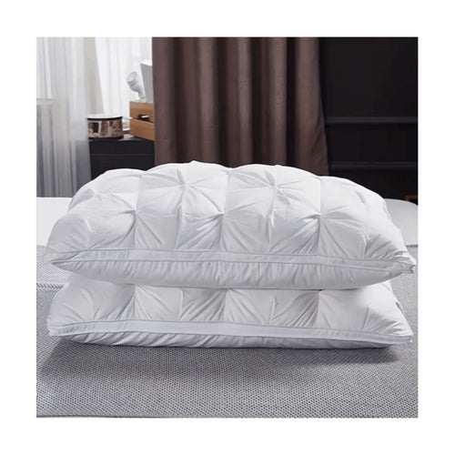 1/2 Piezas de Almohadas de Soporte para el Cuello para un Sueño Relajante, Suaves y Cómodas,Almohada Alta 900g Núcleo de Almohada para Dormir, Absorbe la Humedad y es Transpirable, Adecuadas para Dormitorio, Sala de Estar, Decoración del Hogar