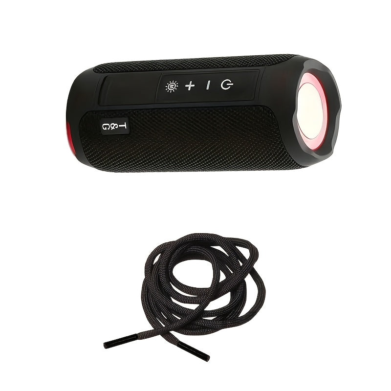 Altavoz Bluetooth | Altavoz Inalámbrico Portátil T&G TG227, IPX4, con Luz LED, Conexión Estéreo TWS, Compatible con Música USB/TF/FM Radio