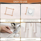 Juego de 50 imanes de 1.5 cm, ideales para proyectos de costura, con botones magnéticos ocultos, película arrugada, broches y cierres invisibles para bolsos. Perfectos para tela, bolsos, ropa y manualidades de cuero