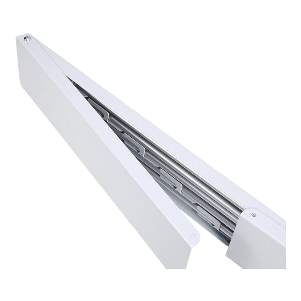 Mikomika Tendedero Plegable Montar en Paredes - Retrctil - Tendedero Plegable de 80cm para Interiores o Exteriores -y Compacto Que Ahorra de Espacio, Capacidad para 30Kilos, Cuenta con 6 barras de 80cm aluminio de alta resistencia (T001 1999)
