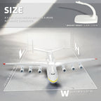 Modelo de Avión de Carga Metálico AN-225, Modelo de Avión de Carga con Soporte y Ruedas con Ruedas en un Set de Regalo, Coleccionable Memorial de Alta Detaile y Pieza de Exhibición Espectacular, El Mejor Regalo de Cumpleaños, Festival, Vuelta al Cole para