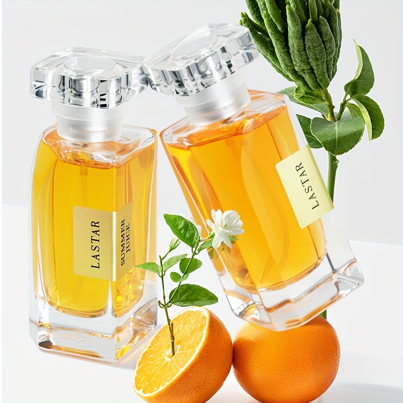 2 Botellas de Eau de Parfum en Spray Cítrico Fresco para Mujer, con Notas de Jazmín y Geranio, Cedro y Ámbar, Perfume de Mujer para Uso Diario, Regalo de Festival, 45MLx2pcs