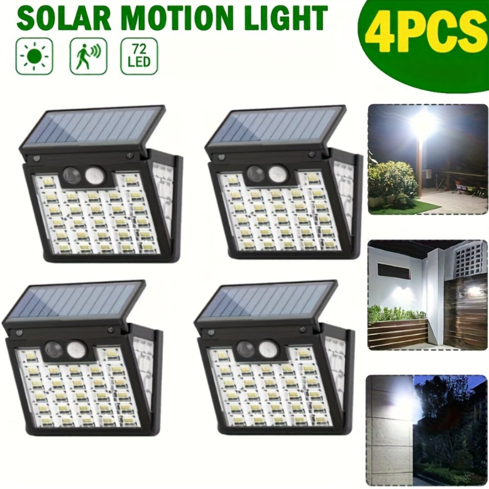 Luz solar exterior con sensor | Jardín patio garaje y seguridad