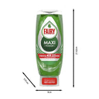 FAIRY Maxi Poder Duplo 900 ml Lavavajillas Liquido a Mano 2x450 ml Con Poder Antigrasa, Limpieza Facil Platos, Ollas Y Sartenes Mas Grasientas